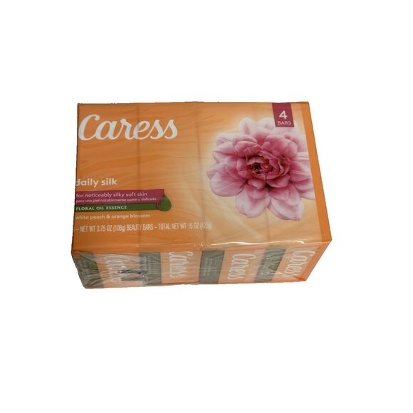 CARESS bar soap 4 pack 3.75 oz each FLORAL OIL ESSENCE - Picture 1 of 2